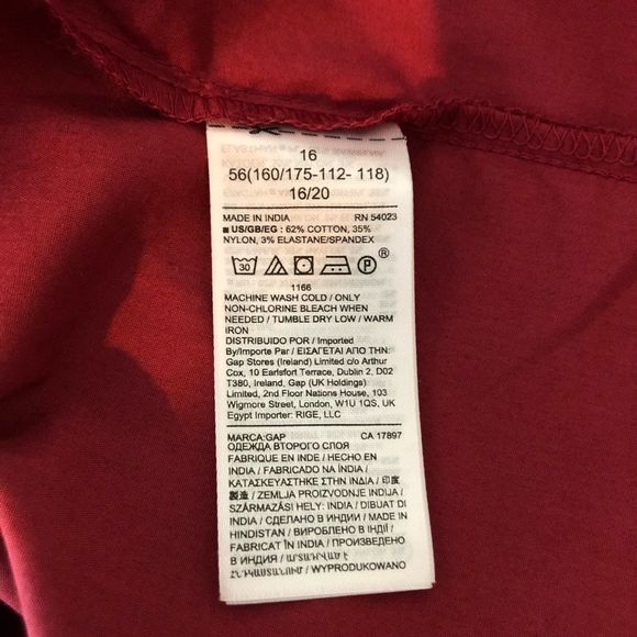 Gap Tiered Cami Strap Midi Dress in Red Clay size 16 NWT - Picture 9 of 10